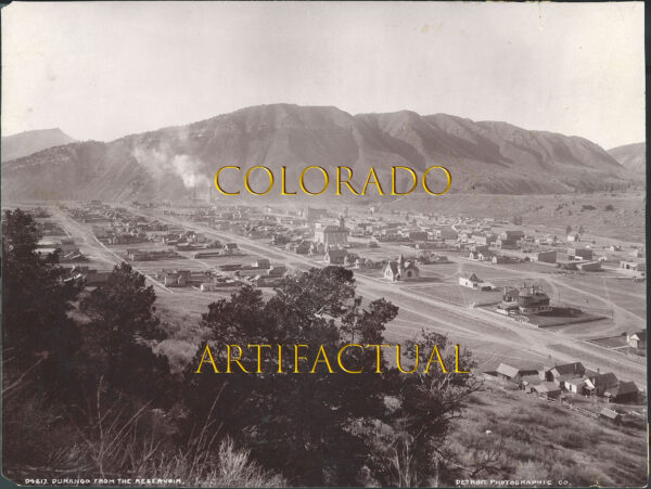 Photograph of Town of Durango Colorado, 1890, by William Henry Jackson