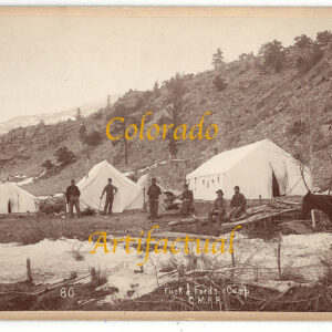 COLORADO MIDLAND RAILROAD, Flick & Ford's construction camp, #80 C. W. Erdlen photograph, 1887