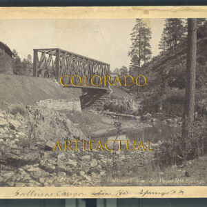 Gallinas Canyon Bridge, above Las Vegas, New Mexico, Hook photo, 1890