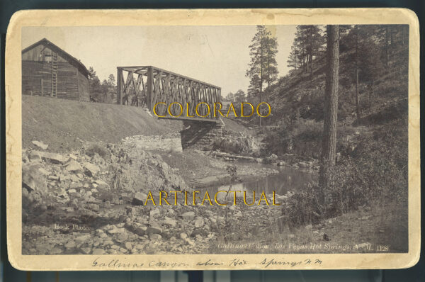 Gallinas Canyon Bridge, above Las Vegas, New Mexico, Hook photo, 1890
