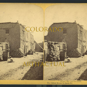OLDEST HOUSE IN SANTA FE, NEW MEXICO TERRITORY, W. Henry Brown, Photographer, Stereoview Image #18