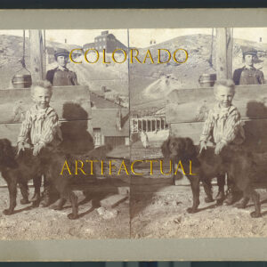 TOWN OF ANACONDA, CRIPPLE CREEK GOLD MINING DISTRICT, COLORADO, Stereoview photograph, Circa 1895