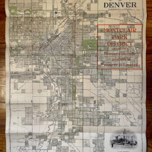 MAP OF THE CITY AND COUNTY OF DENVER, COLORADO 1908