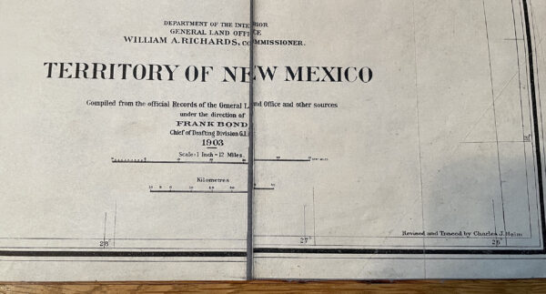 Map of New Mexico Territory, 1903