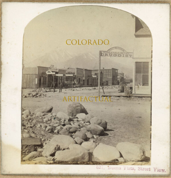 BUENA VISTA COLORADO Street Scene William Henry Jackson photograph 1879