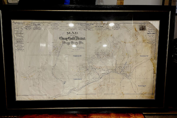 MAP OF OURAY GOLD BELT, OURAY COUNTY, COLORADO, 1890.