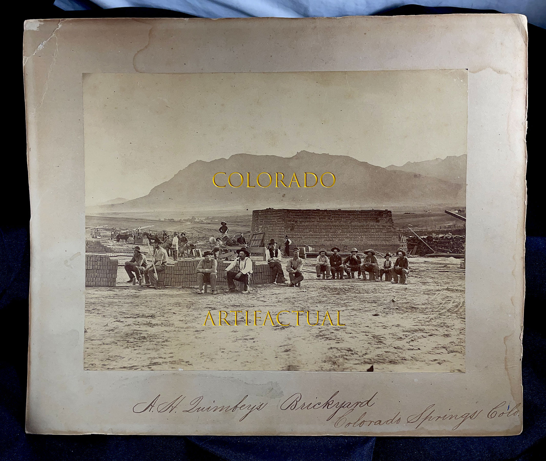 QUIMBEY’S BRICKYARD COLORADO SPRINGS COLORADO Guernsey photograph 1878
