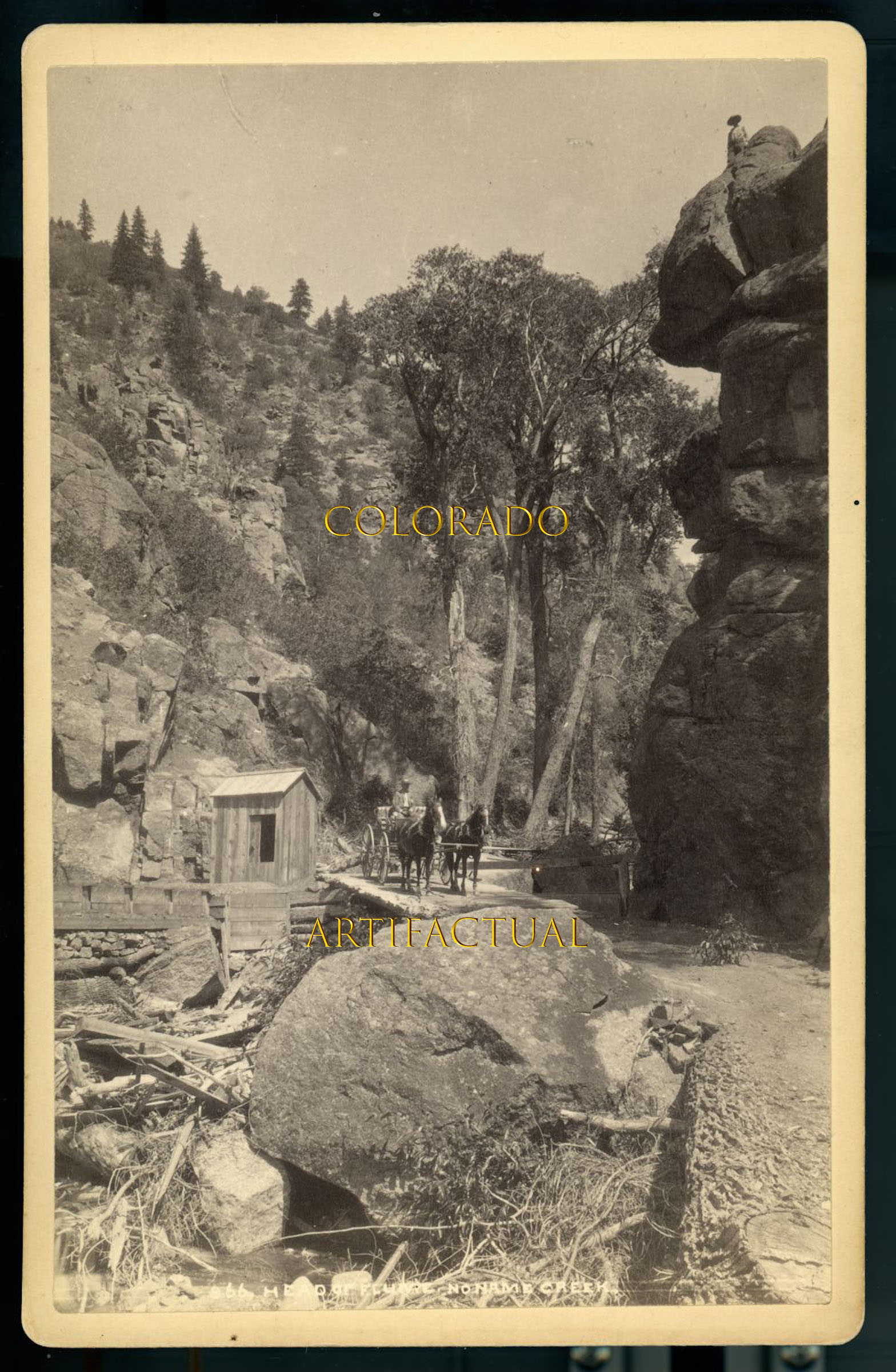 NO NAME CREEK photograph near Glenwood Springs COLORADO 1895