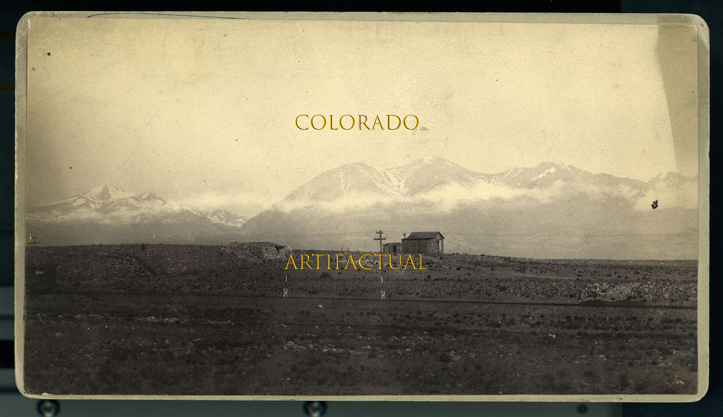 Antique photograph Mt. Shavano near Salida Colorado 1890