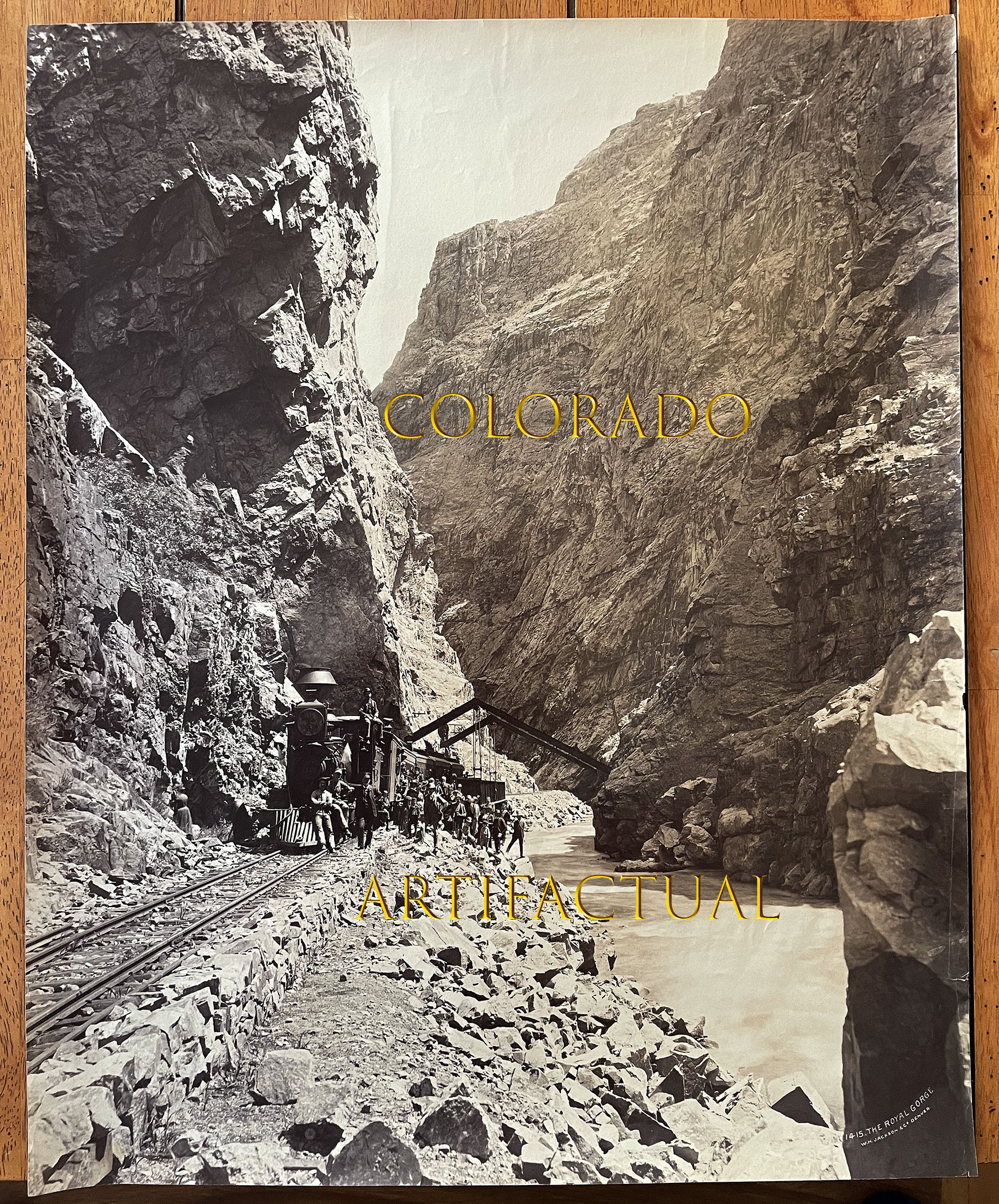 WILLIAM HENRY JACKSON original mammoth plate sized photograph Denver & Rio Grande Railroad 1882