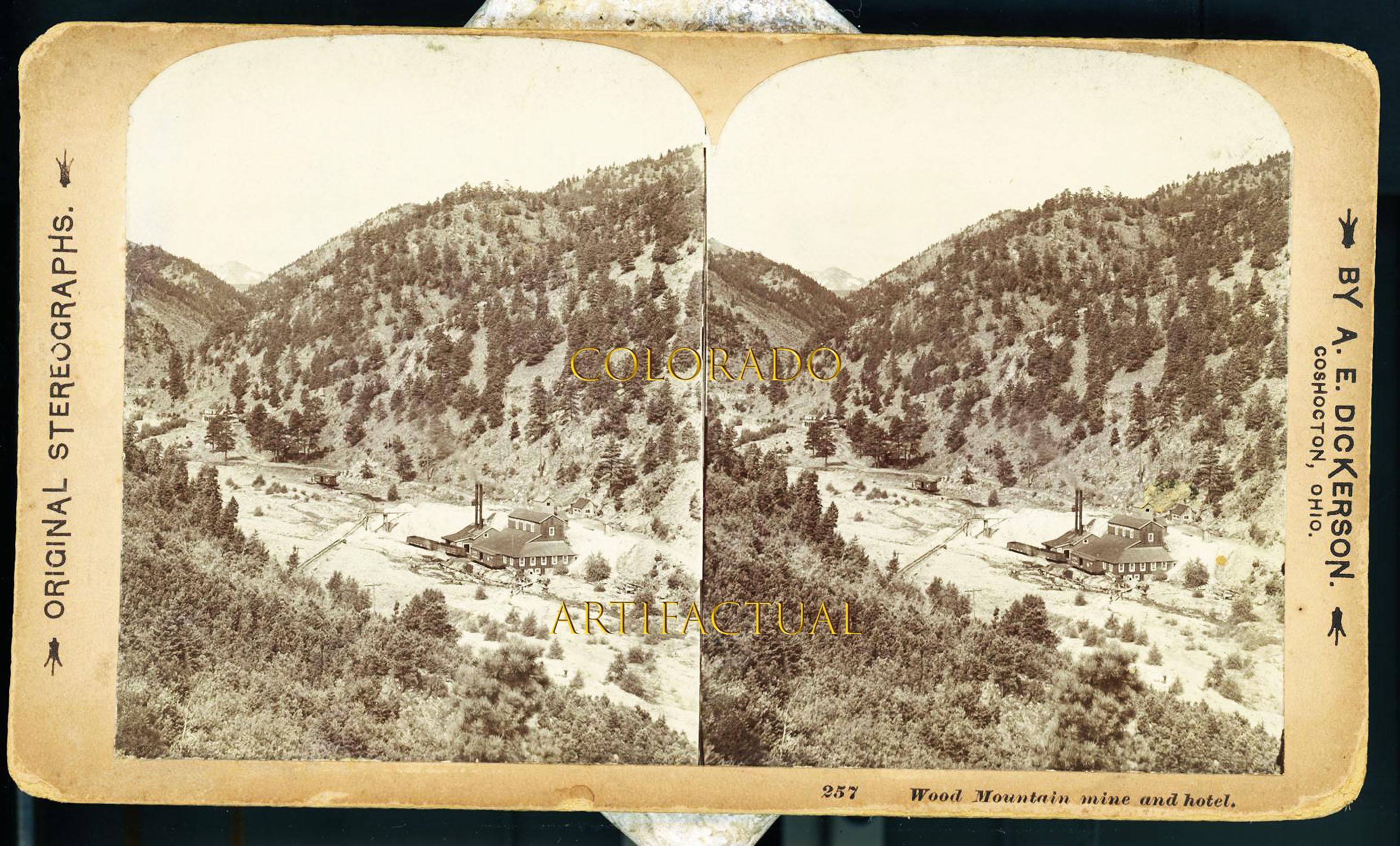 COLORADO & NORTHWESTERN RAILROAD Wood Mountain Mine Wallstreet Boulder County Colorado Dickerson 1908