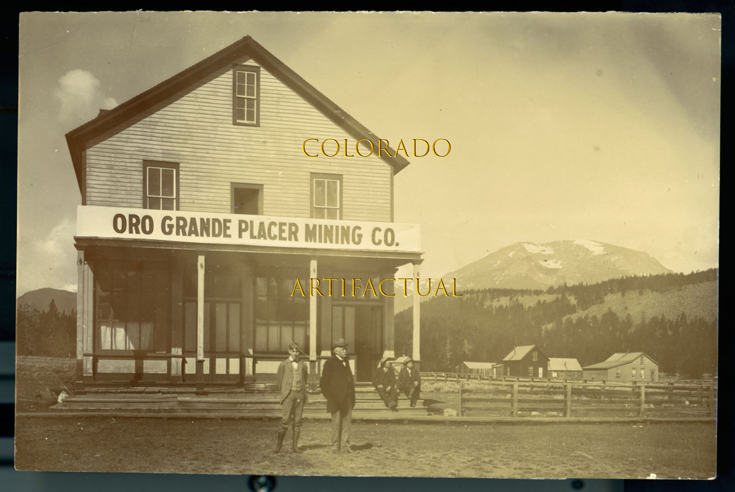 Oro Grande Placer Mining Company Breckenridge Summit County Colorado old photograph 1900