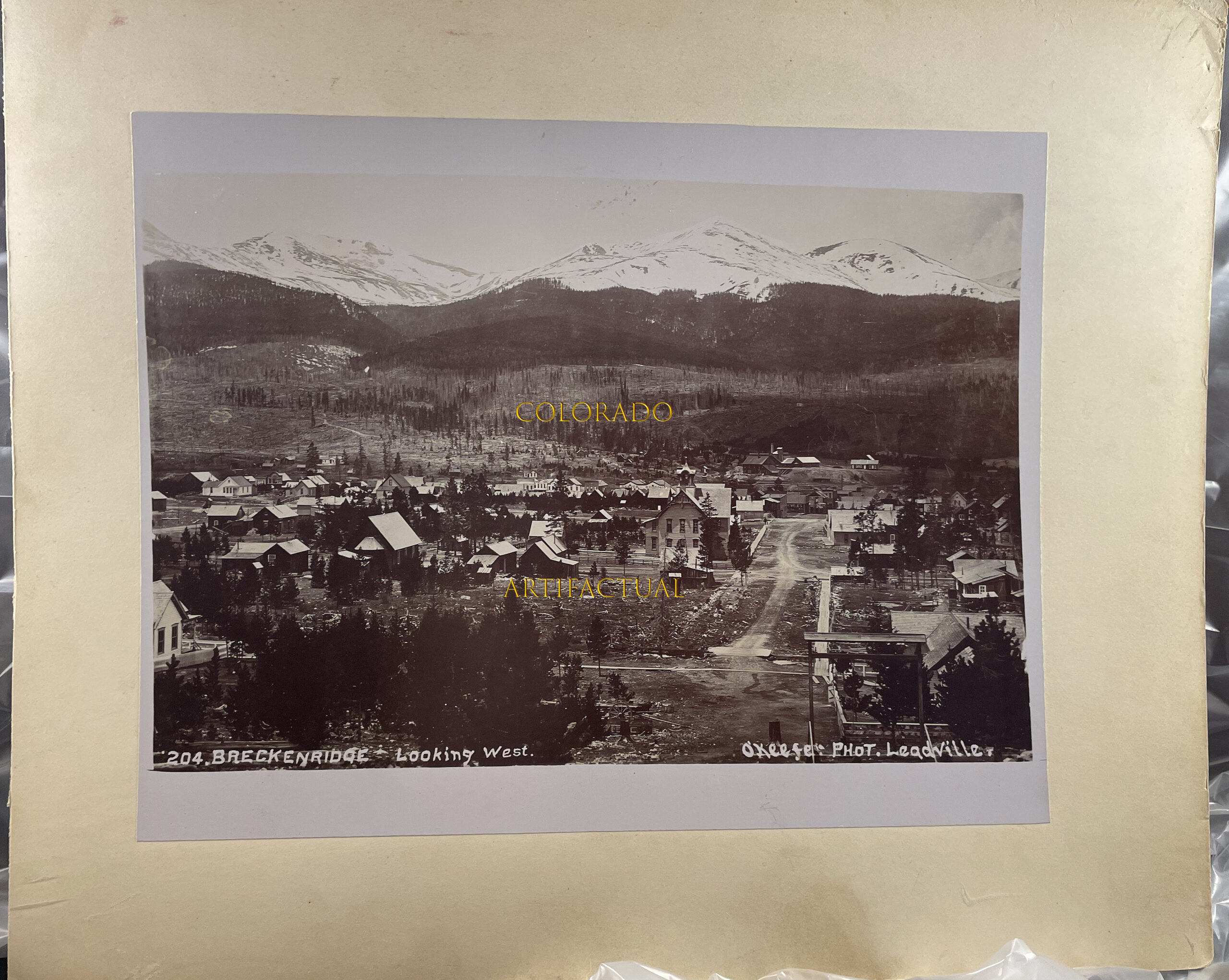 Breckenridge Colorado photograph by M. T. O’Keefe 1885