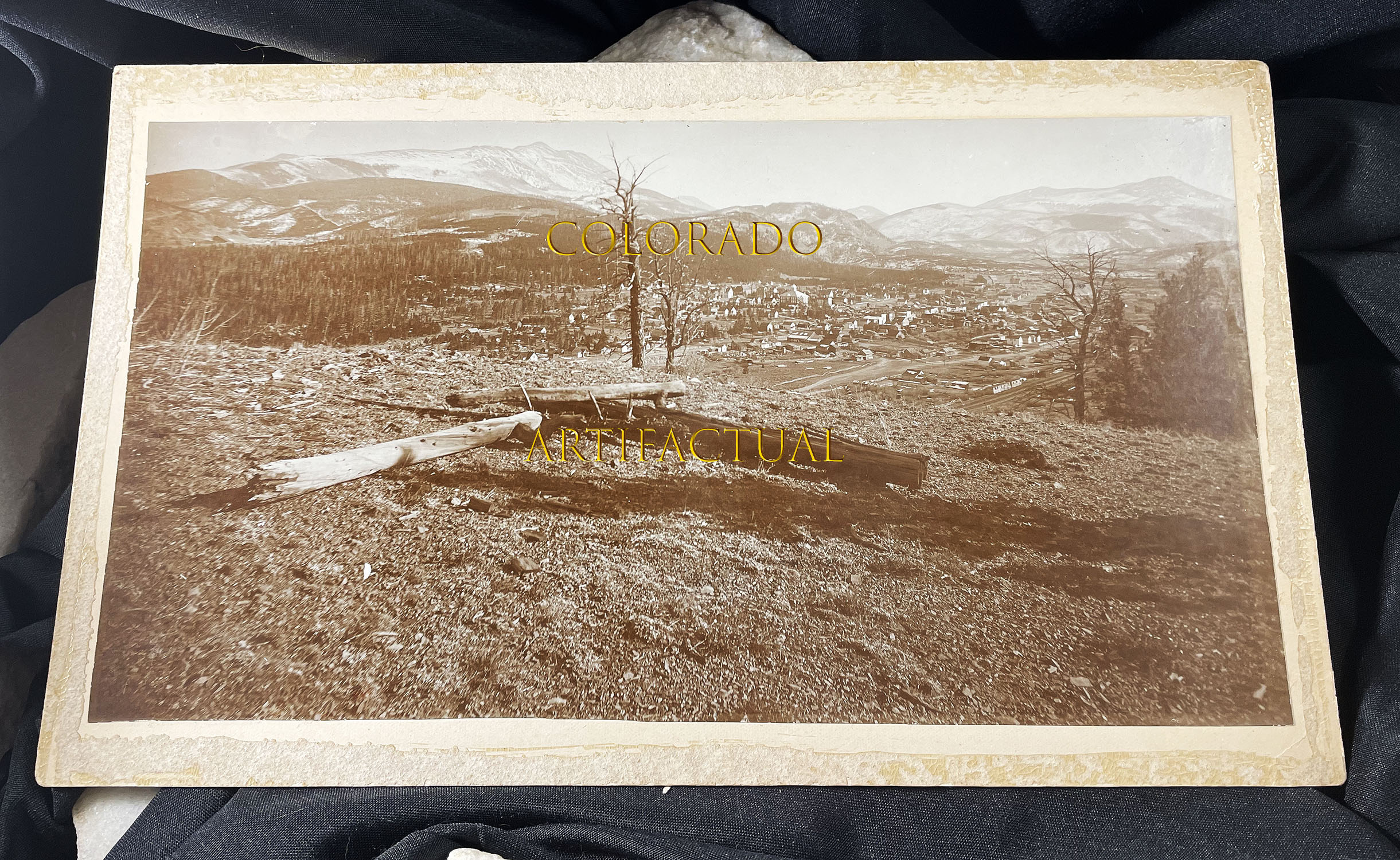 Breckenridge Summit County Colorado panoramic photograph 1895