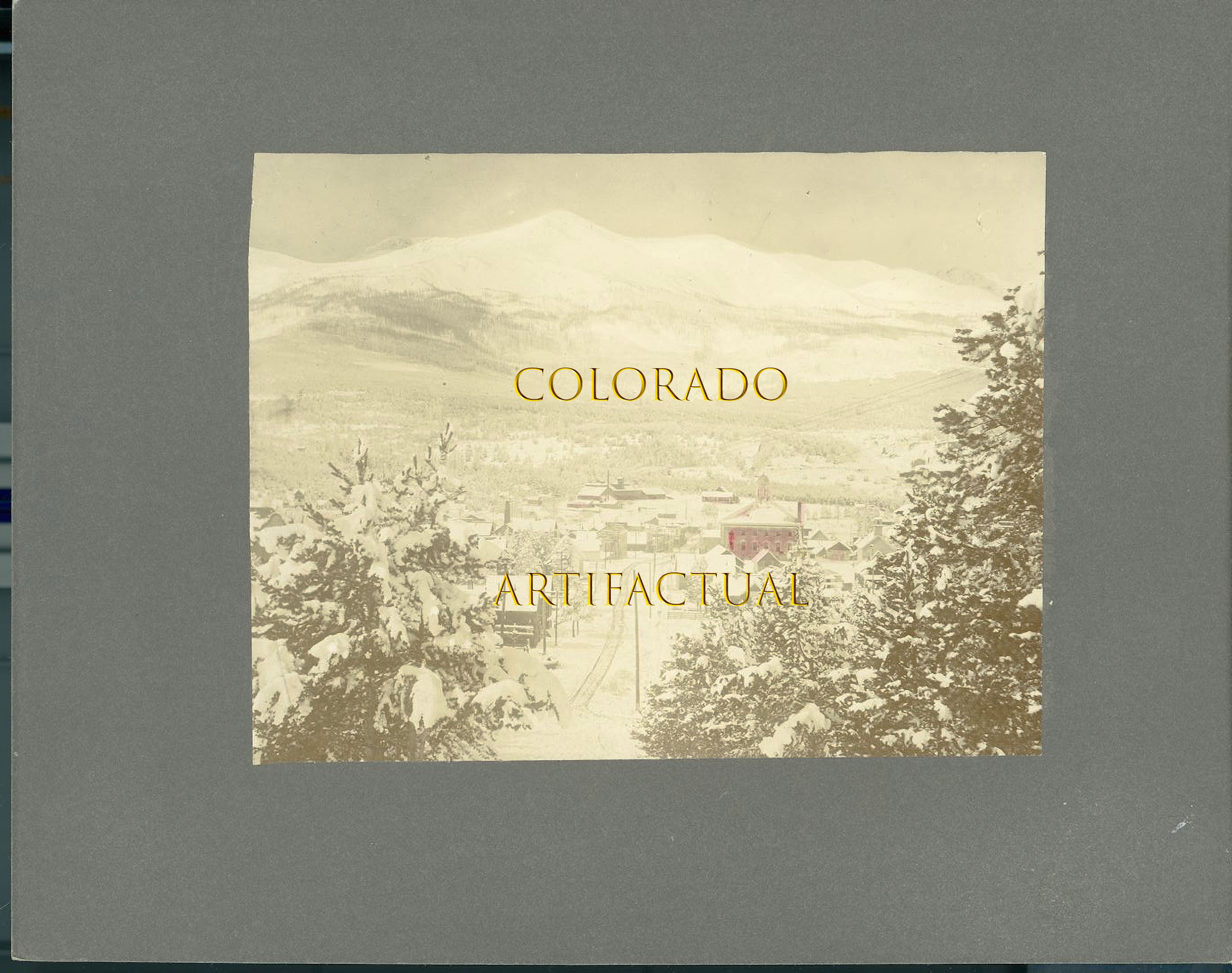 Breckenridge Colorado antique photograph mid-winter Otto Westerman 1900