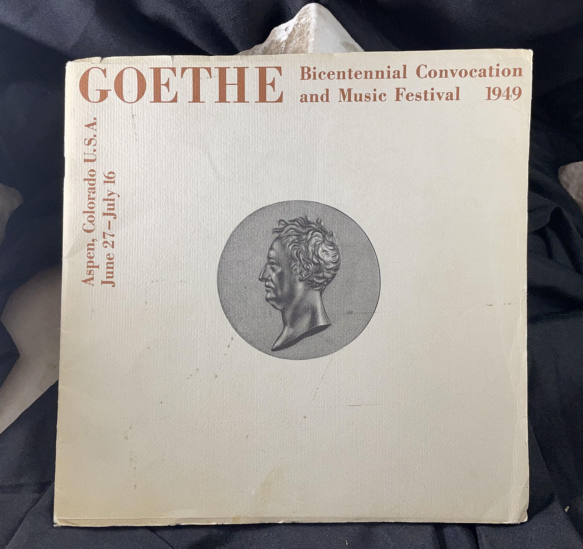 ASPEN COLORADO Goethe Bicentennial Convocation and Music Festival original program 1949