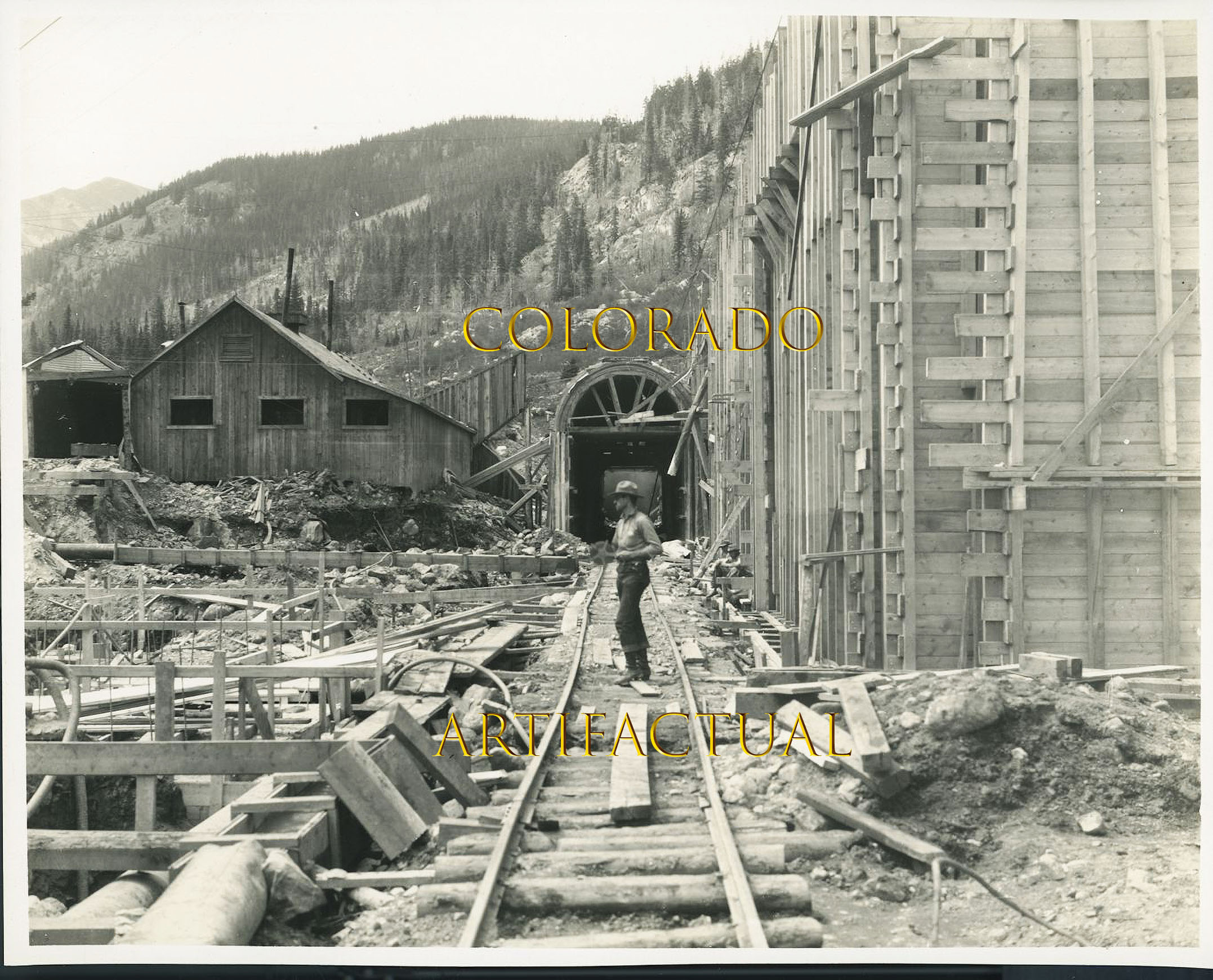 MOFFAT TUNNEL COMMISSION Grand County Colorado original construction photographs 1924 – 1925