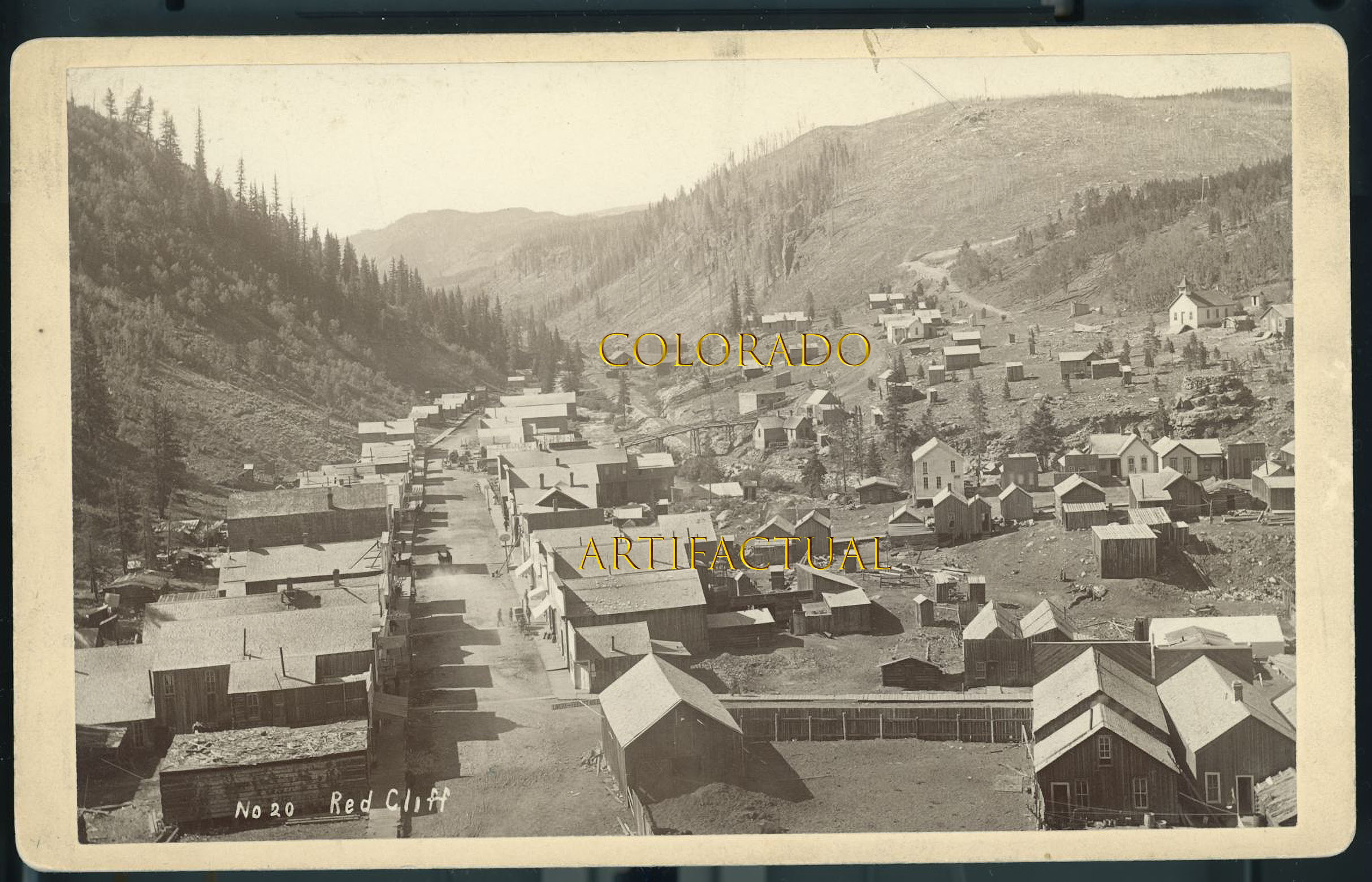 Red Cliff Eagle County Colorado antique C.W. Erdlen photograph 1880
