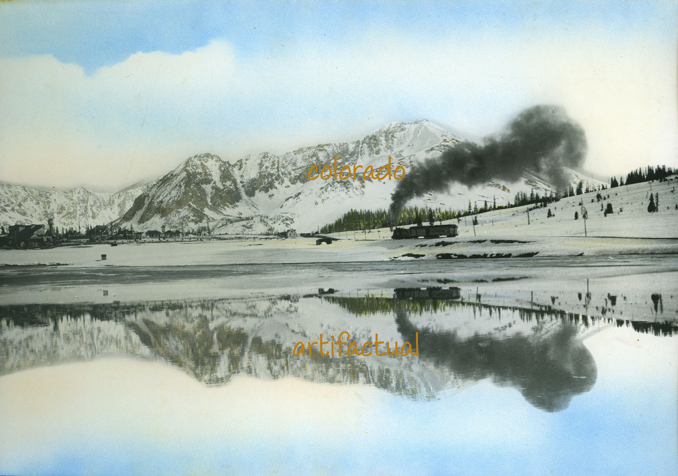 DENVER & RIO GRANDE RAILROAD CLIMAX COLORADO William Henry Jackson photograph 1910