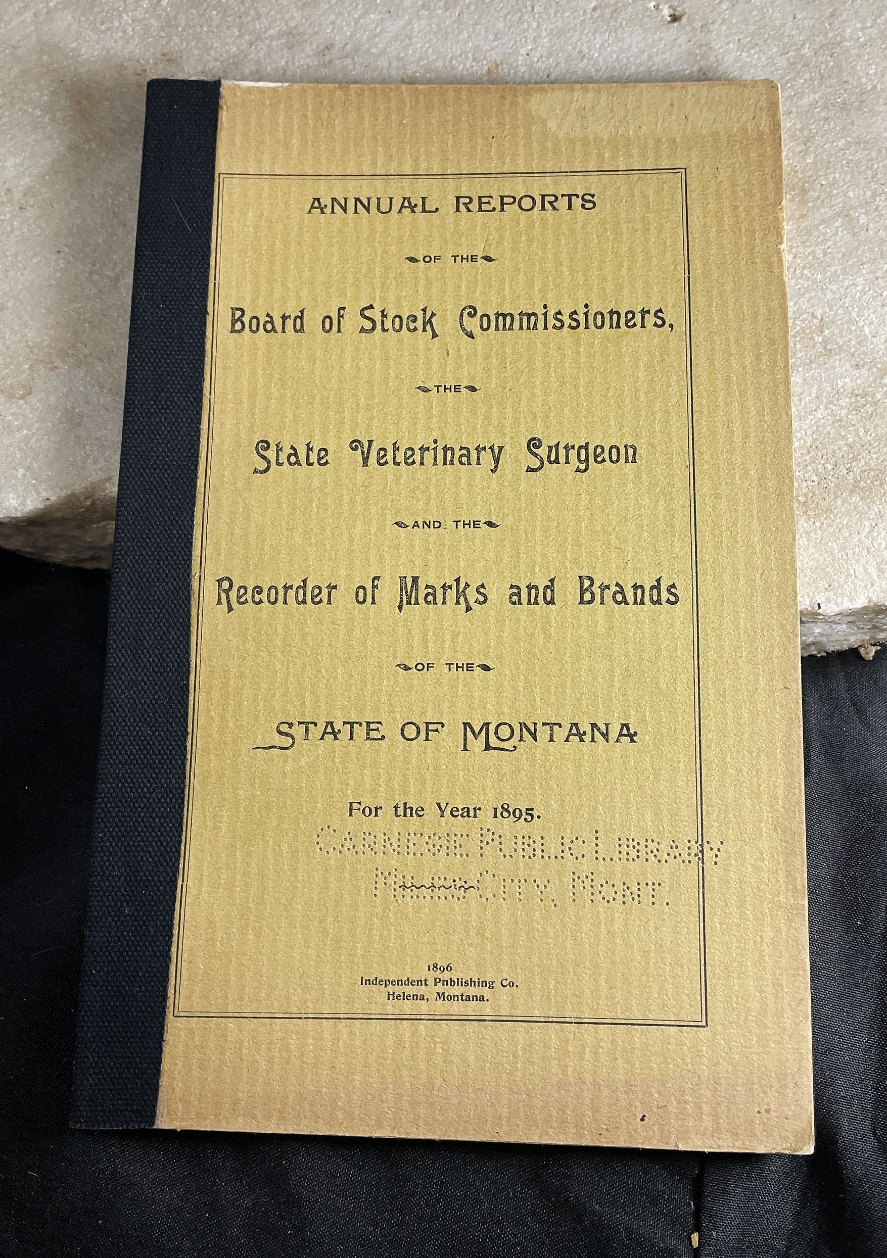MONTANA CATTLE BRAND BOOK 1895
