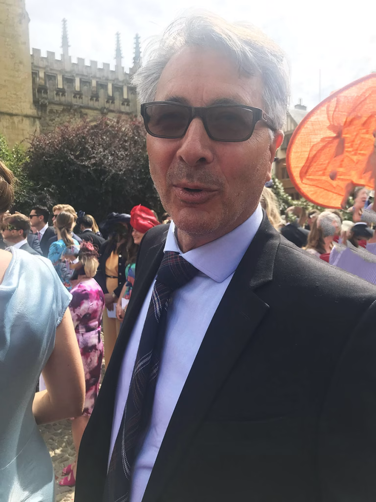 Brian Levine, of Colorado Artifactual, at wedding in Oxford, England.