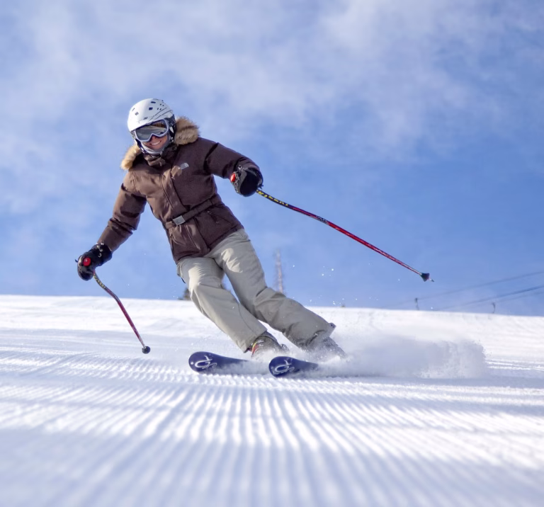 Jackie Bingham-Levine on the slopes in Crested Butte, Colorado.