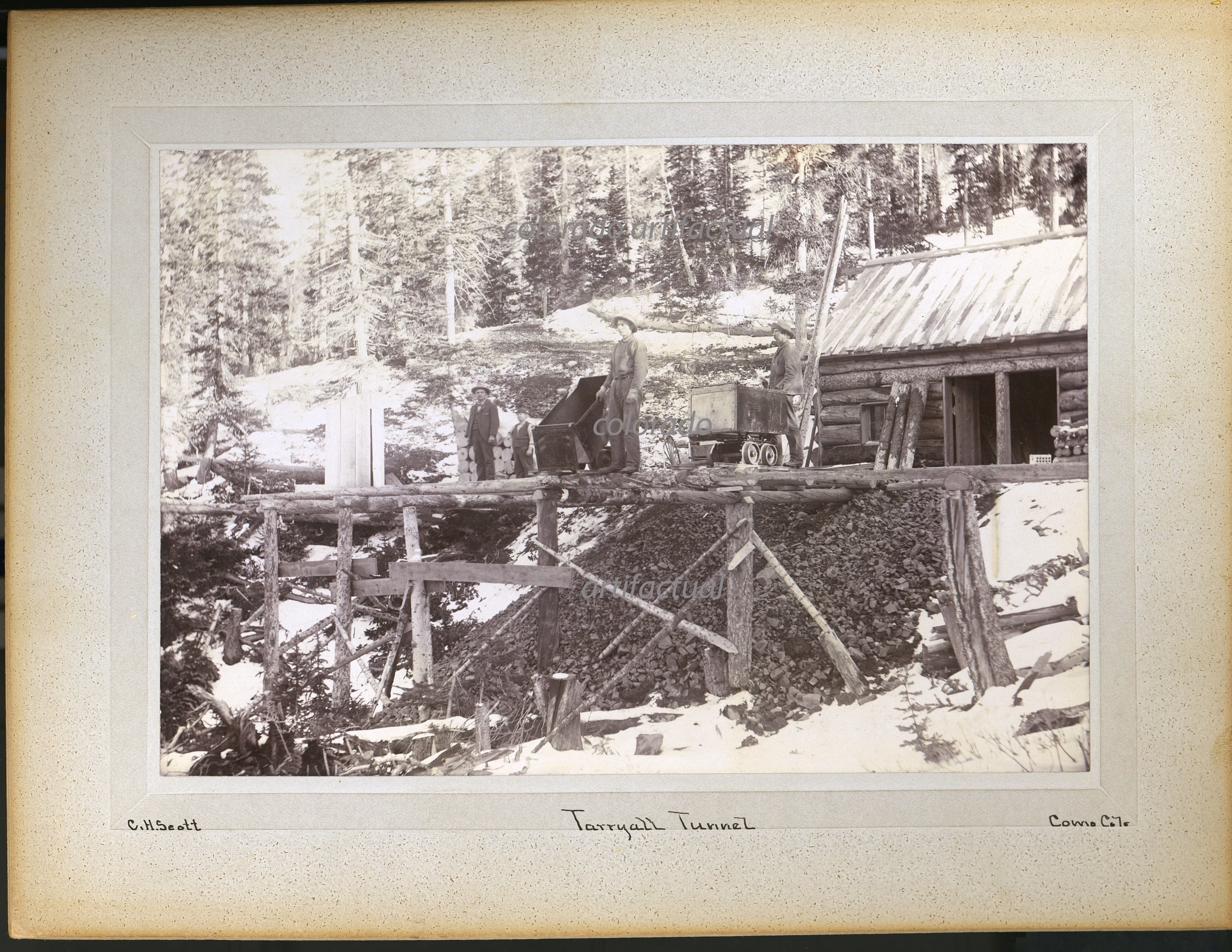 SOUTH PARK COUNTY COLORADO original cabinet card photographs Dr C H Scott 1890s