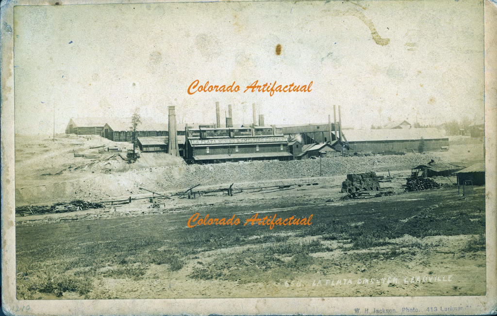La Plata Mining & Smelting Company & WH Jackson photograph, Leadville Colorado 1881