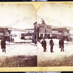 Alma Park County Colorado April 4th 1884 T. C. Miller stereoview