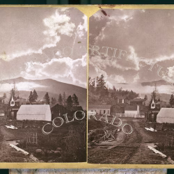 Mt. Bross from Alma, Park County, Colorado, 1881, TC Miller stereoview
