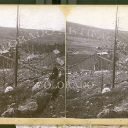 Nestor Mine near Alma Colorado TC Miller stereoview 1881