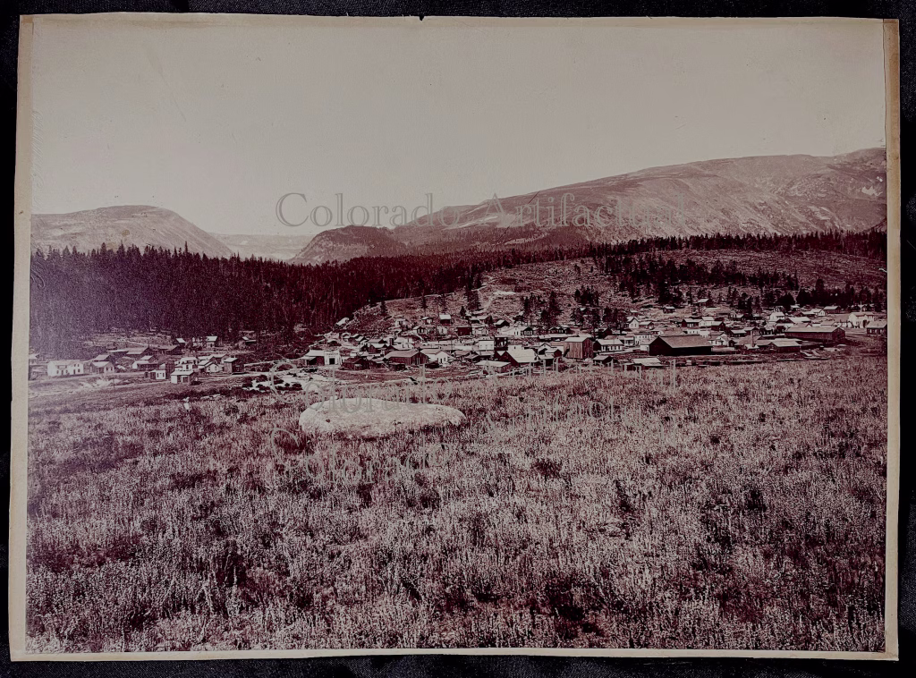 Alma Park County Colorado panorama TC Miller 1889