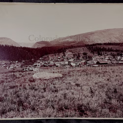 Alma Park County Colorado panorama TC Miller 1889