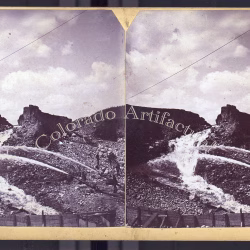 The Alma Placer Mining Company Alma Park County Colorado T.C. Miller stereoview 1883
