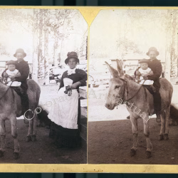 Buckskin Joe Colorado Clyde Swanson family stereoview TC Miller 1885
