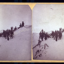 First National Mine Montgomery Mining District Park County Colorado stereoview 1881