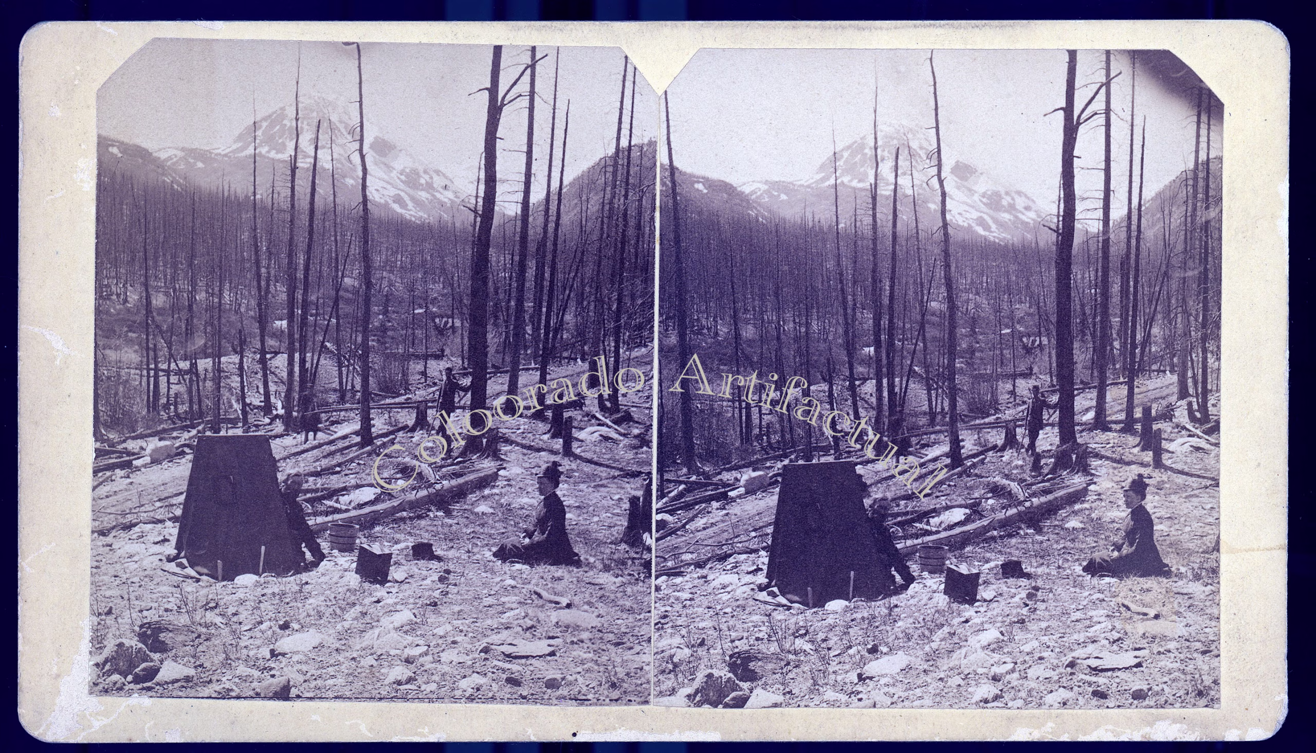 Mosquito Pass Road Park County Colorado TC Miller stereoview 1880