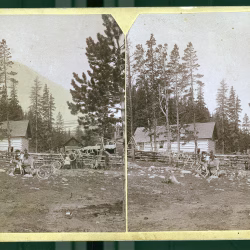 Swanson home early Buckskin Joe Park County, Colorado 1880