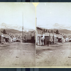 Alma Park County Colorado June 7th 1882 T. C. Miller stereoview