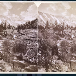 View of Buckskin Mill two miles from Alma Colorado TC Miller photo 1880
